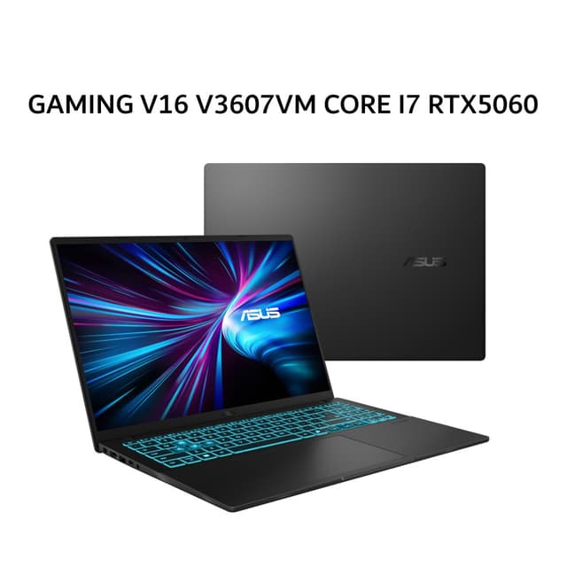 ASUS GAMING V16 V3607VM CORE I7 240H RTX5060 8GB/ 16GB 512GB W11+OHS+M365B 16.WUXGA 144HZ BLK -I7N56B6T-HM